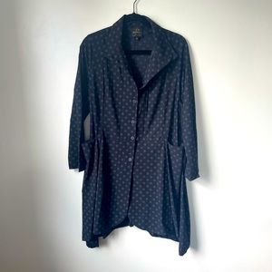 Size Small Collared Polkadot Dress
